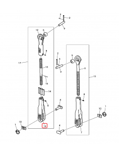Lower Lift Link, Right R249538 2