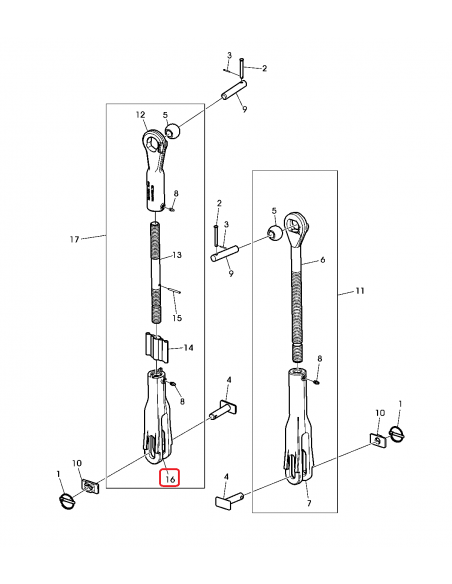 Lower Lift Link, Right R249538