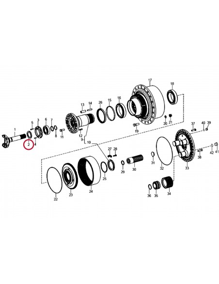 Seal Ø 75x100x13/14.5 mm DE30707, 8900134643, 98134643AS, 510947, MX510947, 098134643AS