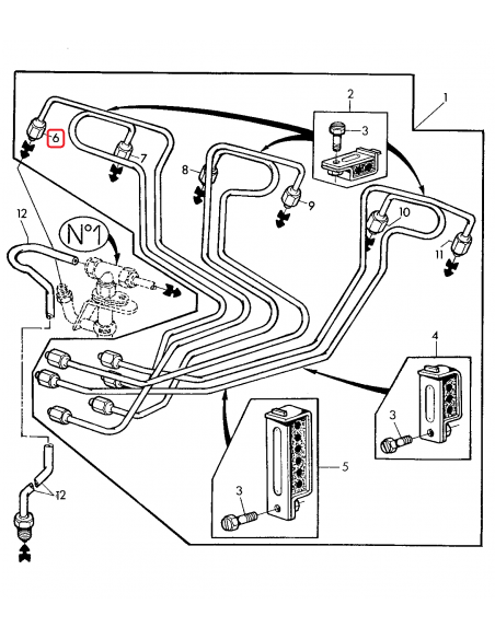Fuel Line No.1 ID 1.6 mm - 0.063" John Deere RE58830