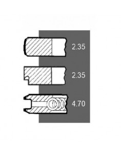 Piston Ring Ø 111.76 MM Ford 87802355, 87802836, 82850251, 87801095, F3NN6149AA, 73402240 2
