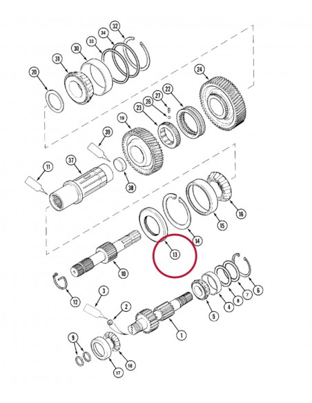 Simering PTO 68.2x111.3x10.95 mm Case International A175136, McCormick A175136 Simering PTO 68.2x111.3x10.95 mm Case International A175136, McCormick A175136