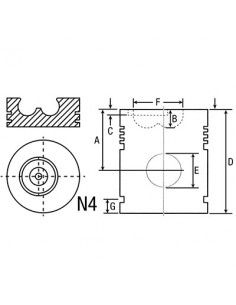 54/33-270 - Piston STD Ø 100 mm 1940174, 99476185 2