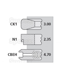 Segmenti Piston 111.76 - 3.00x2.35x4.70 mm 87802834 2