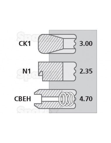 Segmenti Piston 111.76 - 3.00x2.35x4.70 mm 87802834