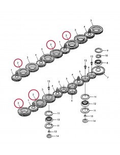 Gear 75x145 mm 56143220, 56143210, ZD-2161, CC19316, 274075, 6900055, 80274075 2