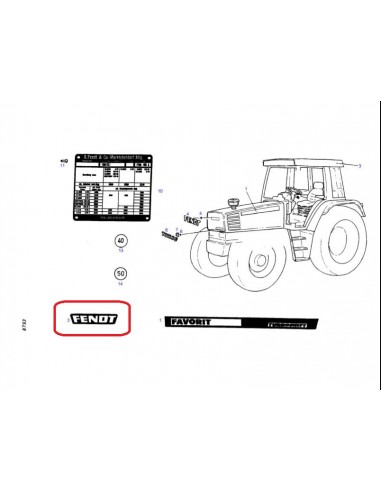 Emblema Grila, Capota Fendt 931502021530, 931.502.021.530