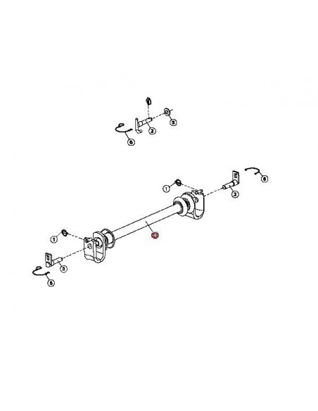 Ax, Cardan Transversal Cuplare CAT 3 Kuhn Huard 586100, H586100