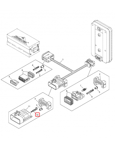 Conector Electric John Deere R104919, AT339838