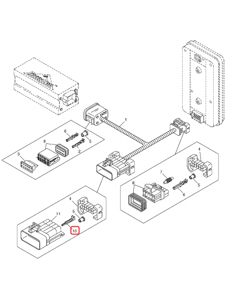 Conector Electric John Deere R104919, AT339838