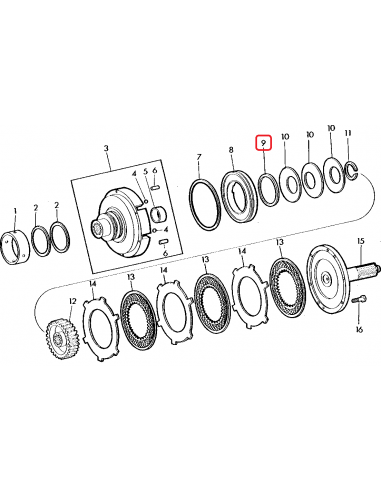Inel Etansare Transmisie PowerShift John Deere R120834, R39117