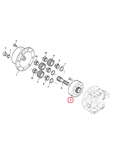 Coroana Reductor Sateliti L79729, F510300020550, 04417263, 4475305069, 119-7040,