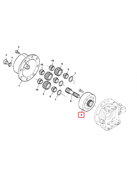 Coroana Reductor Sateliti L79729, F510300020550, 04417263, 4475305069, 119-7040,
