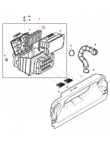 P958671, John Deere AL203003, AL215054