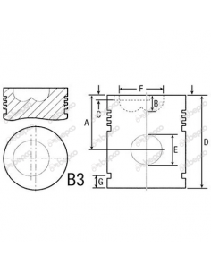 Piston 98.42 mm Q33-65