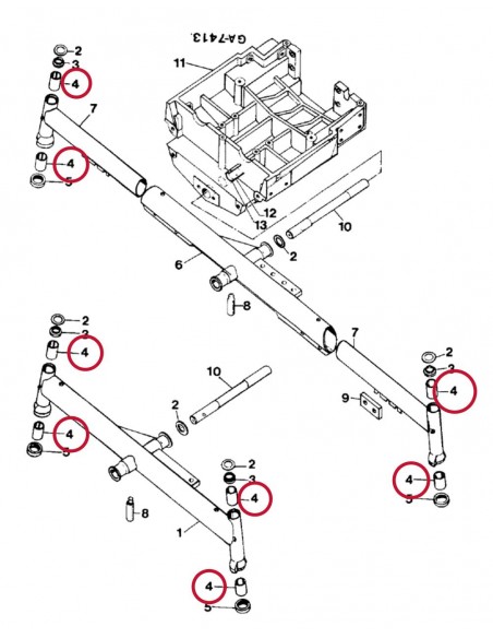 Case IH 3057051R1, 3405570R1, 3405571R1, 3059475R1