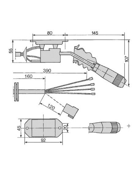 Switch, Three Point Hitch 7700019575, 1983203C1, 1983236C2, 198323943, 1983239C1, 1983239C3, 1983239C4, 1983239C5, 1983239C6, 19 Switch, Three Point Hitch 7700019575, 1983203C1, 1983236C2, 198323943, 1983239C1, 1983239C3, 1983239C4, 1983239C5, 1983239C6, 19