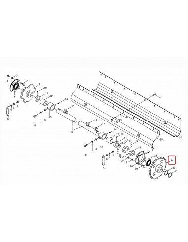 Pinion Ø 45 mm Z-30  Krone 280583, 280583.3, 280583.2, 280583.1, 2801442,