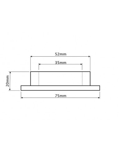 Bucsa Pivot Ø 35x52x20 mm 3907155M1, 3785508M1, 45167, 247503A1