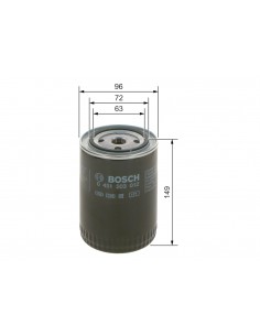 Oil Filter 93x142 mm 3/4-16 UNF, 2.5 Bar, LS9 Mann W940/25