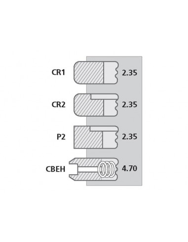 Segmenti Piston 111.76 - 2.35x2.35x2.35x4.70 mm 65997
