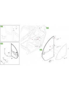 Openable Upper Door Window With SERIGR. TLFI T30182058 2