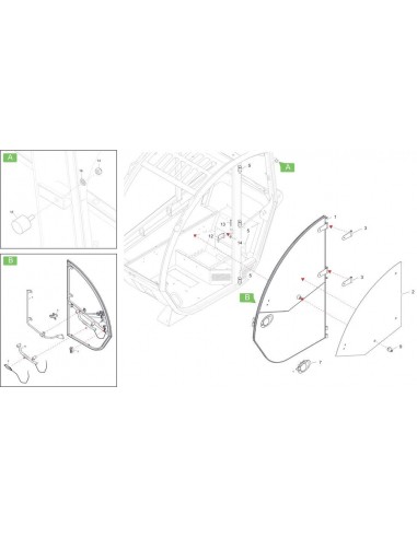 Openable Upper Door Window With SERIGR. TLFI T30182058