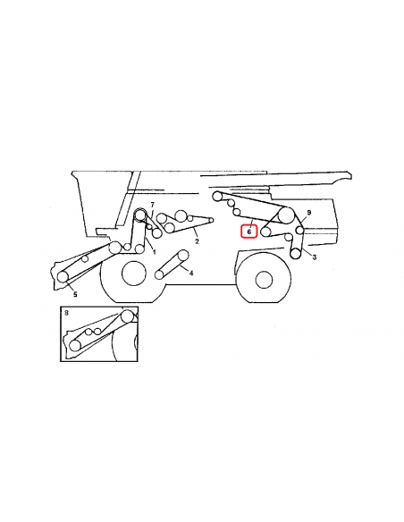 Belt, Straw Chopper 3HCx4190 mm John Deere 0244394, H162310, HXE36535, AP1004598 Belt, Straw Chopper 3HCx4190 mm John Deere 0244394, H162310, HXE36535, AP1004598