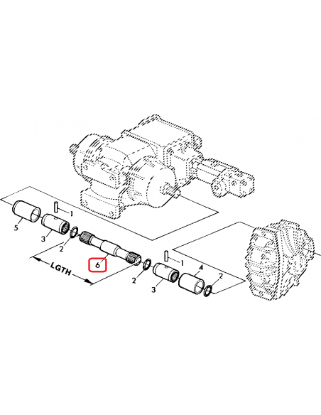 Drive Shaft 467 mm Z-23 John Deere Z58302