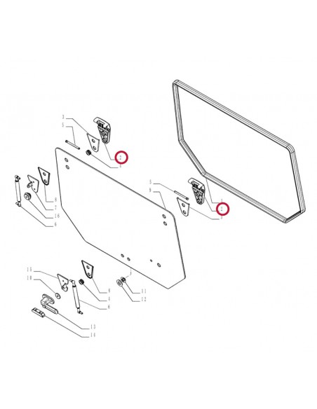 Balama Usa, Stanga/Dreapta, Superioara/Inferioara 87700818, 87620477