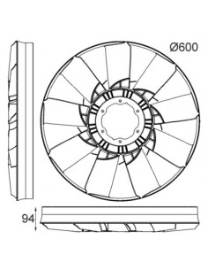 Paleti Ventilator Ø 585 mm 5x80 mm AL160126 2