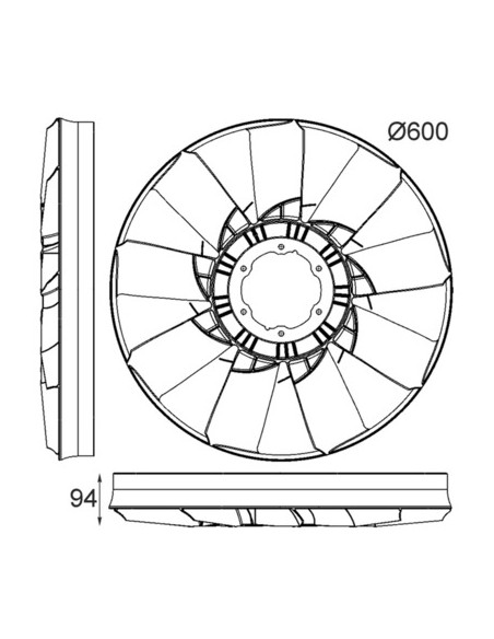 Paleti Ventilator Ø 585 mm 5x80 mm AL160126