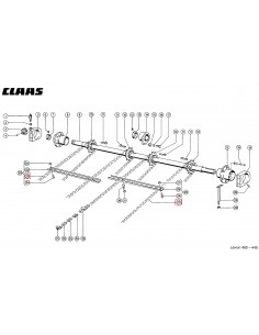 Lant Transportor 38.4VB-108 Zale, 18 Eclise, 4147 mm Claas 630567.2, 0005200680, 0005201710, 000630567 2