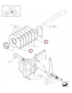 Brake Pad, Parking Brake 148x3 mm Case IH, New Holland, Steyr 5196712 2