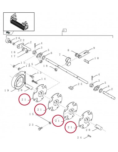 Case IH, New Holland 84807177, 84074174, 84607323, 84607769