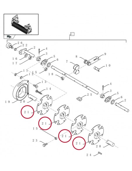 Case IH, New Holland 84807177, 84074174, 84607323, 84607769