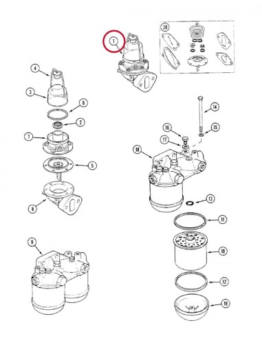 Pompa Alimentare Combustibil 47672994, K311939, K909944, K944997, 7950899