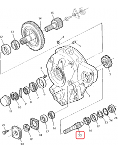 Ax 38.1x220 mm Z-27/23 John Deere H93674 2