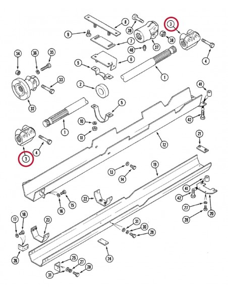 Coupling, 4WD, Z-21 Case IH 90031C1, 90031C2 Coupling, 4WD, Z-21 Case IH 90031C1, 90031C2