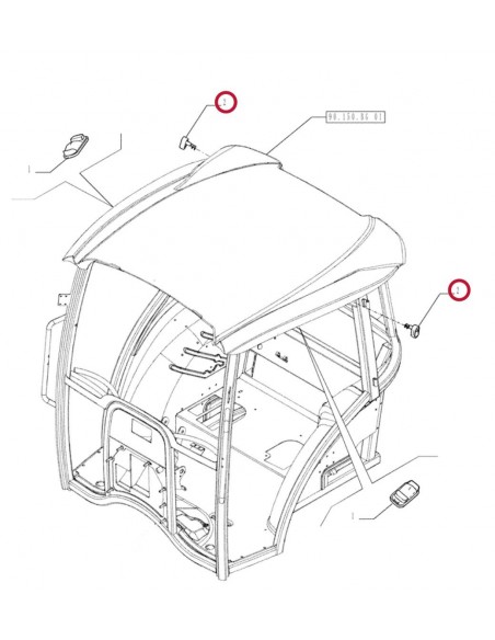 83961521, 71451709, 89990447, 9990447, E7NN13752AA, 01173254, 01701017XX, Case IH, Ford New Holland, Steyr, Deutz-Fahr