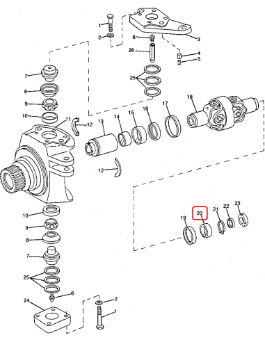Bucsa Planetara Fata 56.7x60 mm John Deere R82982