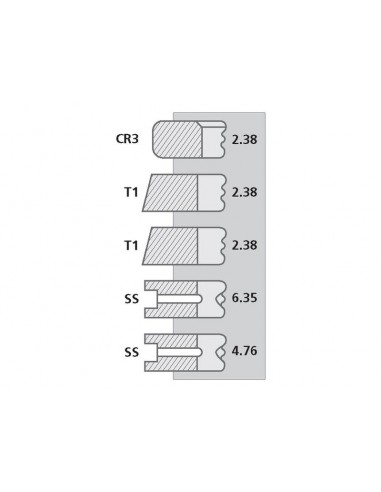 Segmenti Piston Ø 98.00-2.38x2.38x2.38x6.35x4.76 mm Leyland AHM9014, 98800102, 98/800102,