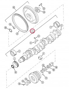 Arbore Motor 6 Cil. Case IH 3218918R91, 3228424R92, 3218434R92, 3228424EX 2