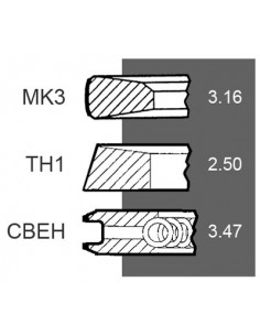 Segmenti Piston Ø 106.50 - STD John Deere RE524453 2