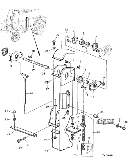 Ax 30x321 mm John Deere Z54363