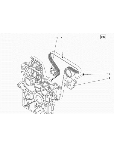 Intinzator Curea Deutz 04123999, 4123999, APV2745