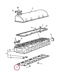 Gasket, Cylinder Head Ø 107.21x108.5 mm Ford 826F6051HB, 826F6051EAA, 826F6051EAB, 86139764, 86103812 2