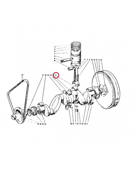 Cuzineti Biela STD David Brown K262900, K901649 Cuzineti Biela STD David Brown K262900, K901649
