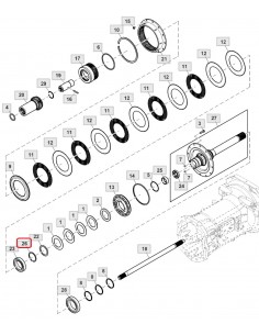 Inel Siguranta 57.53x60.33x9.53x4.75 mm John Deere YZ91380 2