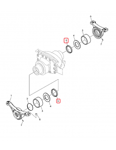 Inel Etansare Ø 145 mm R271463, R271463A, 6005009870, V35729400,  F334300020130, 001.11.3340, 001113340 2